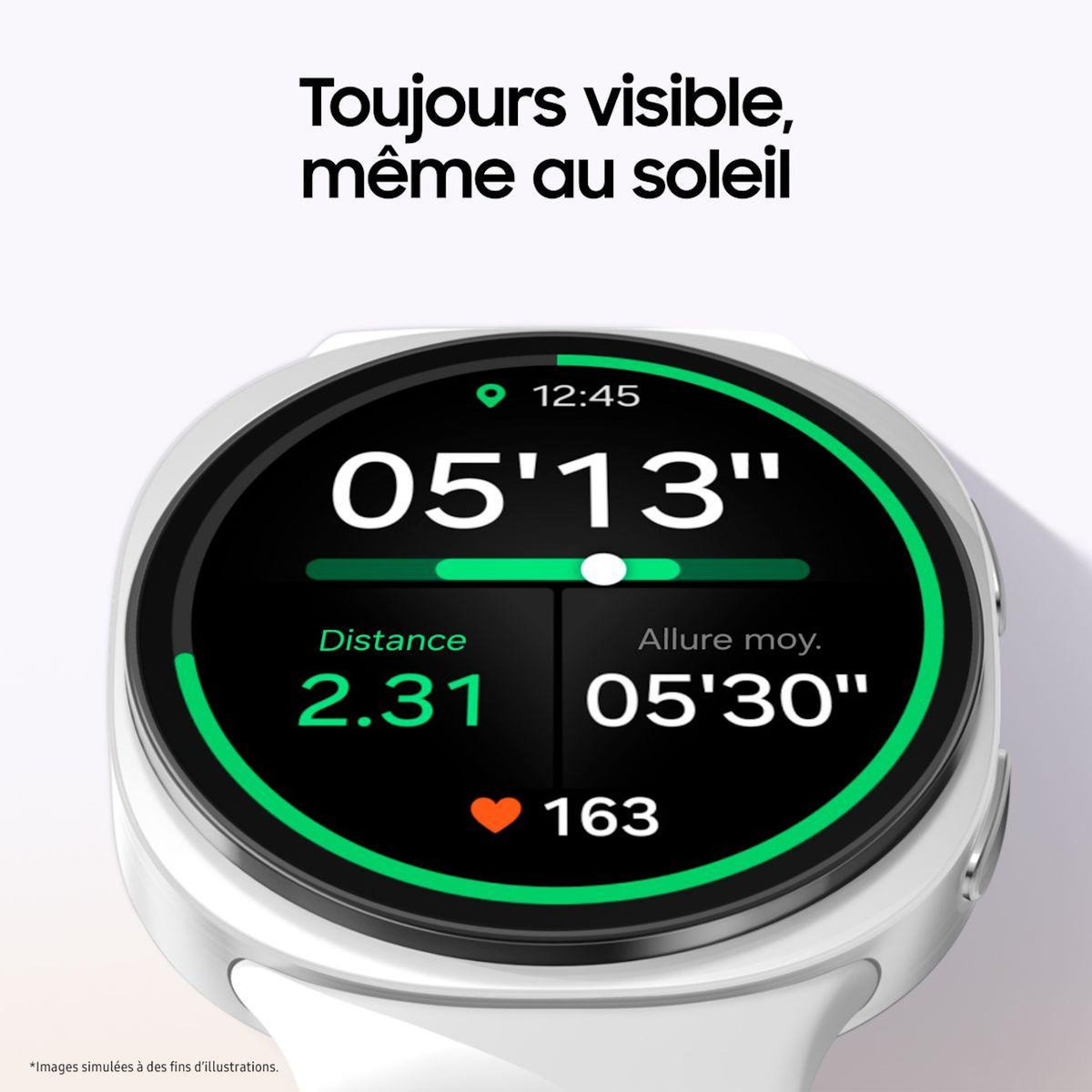 Samsung Montre connectée Galaxy Watch8 Argent 44mm 4G