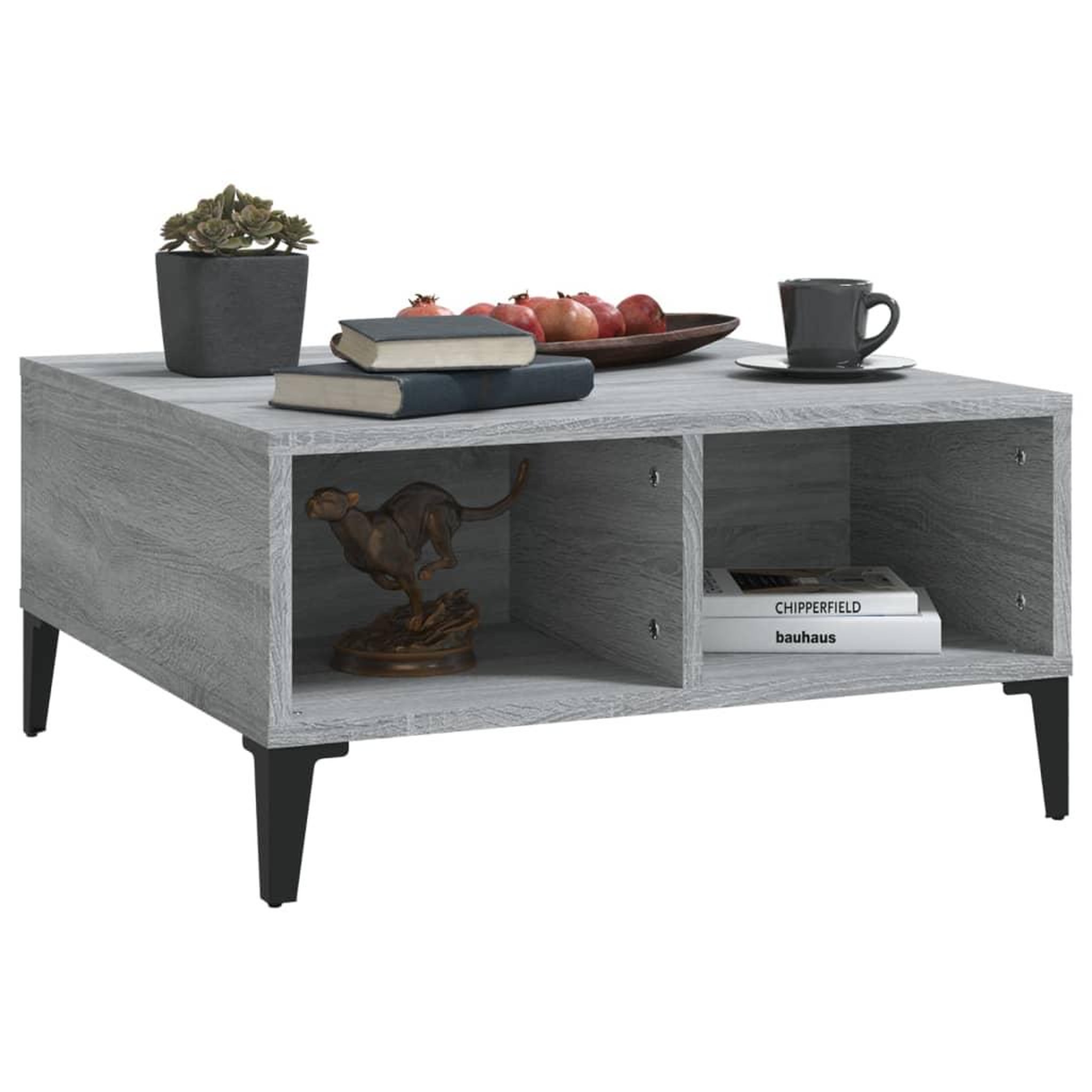 Voir la diapositive 5 : VIDAXL Table basse sonoma gris 60x60x30 cm bois d'ingenierie