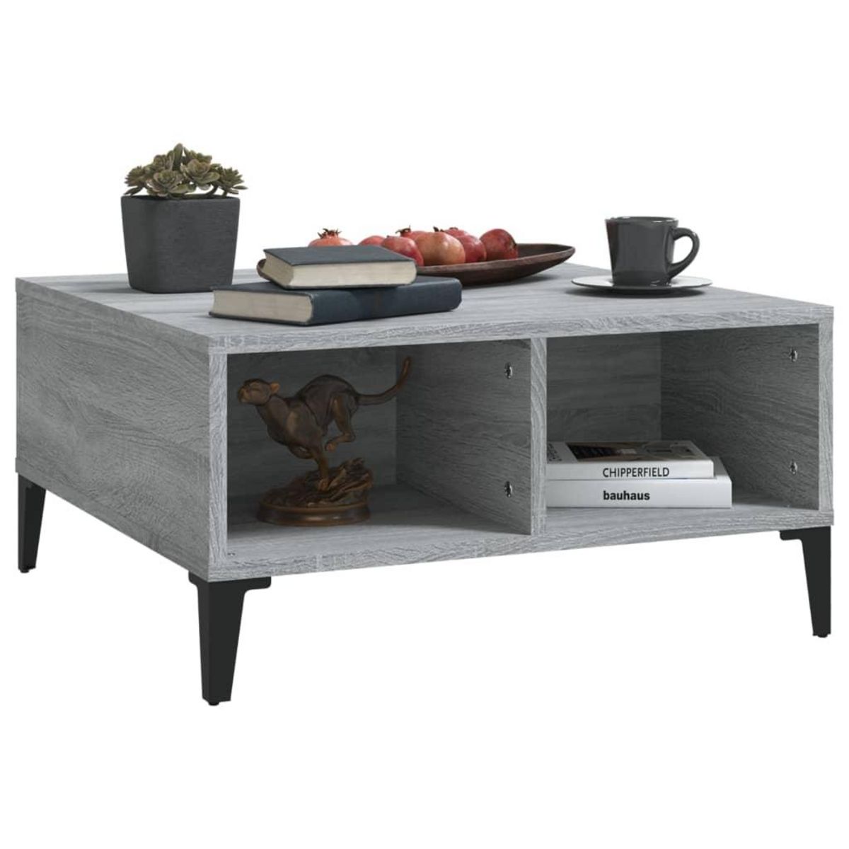 VIDAXL Table basse sonoma gris 60x60x30 cm bois d'ingenierie