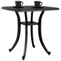 Voir la diapositive 4 : VIDAXL Table de jardin noir 53x53x53 cm aluminium coule