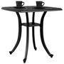 Voir la diapositive 4 : VIDAXL Table de jardin noir 53x53x53 cm aluminium coule