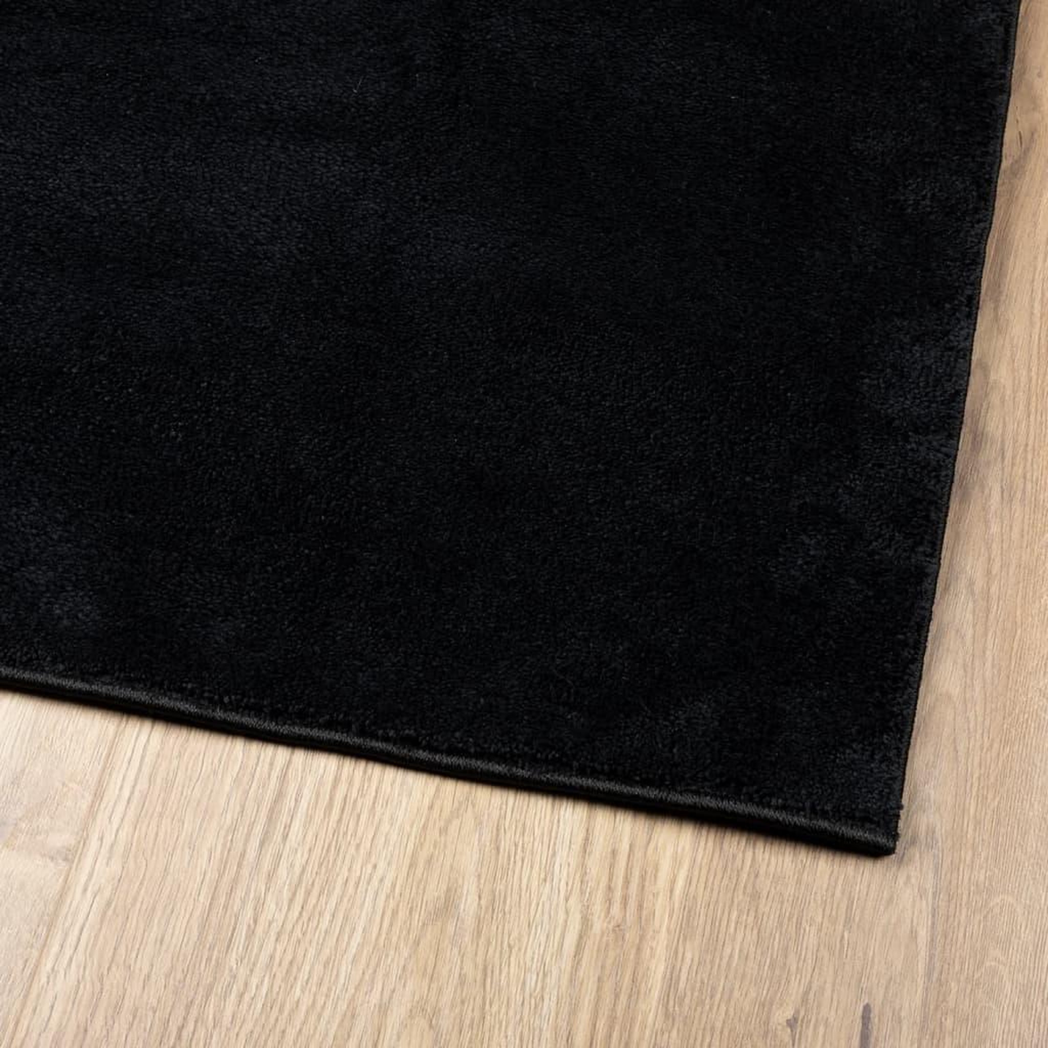 Voir la diapositive 4 : VIDAXL Tapis OVIEDO a poils courts noir 140x200 cm