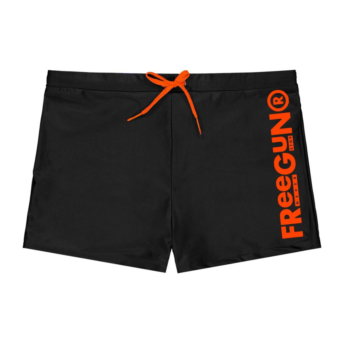 FREEGUN Shorty de bain homme uni avec logo rubber print couleur