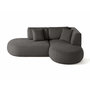 Voir la diapositive 6 : LISA DESIGN Santorini - canapé modulable d'angle droit - 4 places - en tissu texturé
