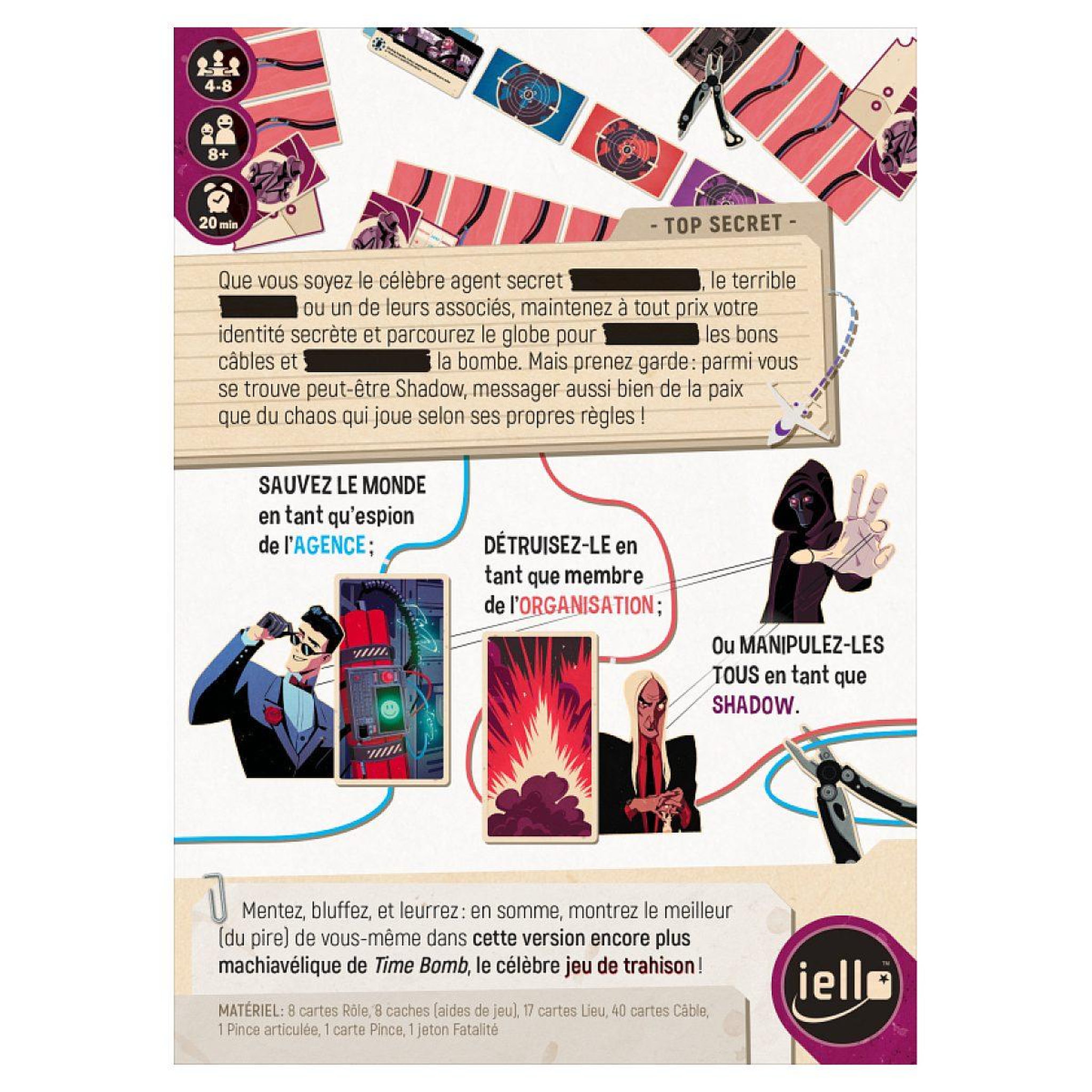 Voir la diapositive 2 : Iello Jeu timebomb : undercover