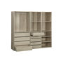 Voir la diapositive 5 : SWEEEK Kit dressing modulable 3 éléments MODULO. naturel. 200 x 45 x 180 cm