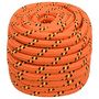 Voir la diapositive 2 : VIDAXL Corde de bateau Orange 20 mm 100 m Polypropylene