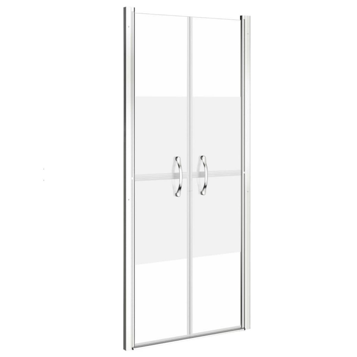 VIDAXL Porte de douche ESG demi-depoli 91x190 cm