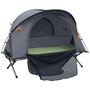 Voir la diapositive 1 : OUTSUNNY Ensemble tente de camping 3 en 1 avec lit de camp, tente, matelas gonflable gris
