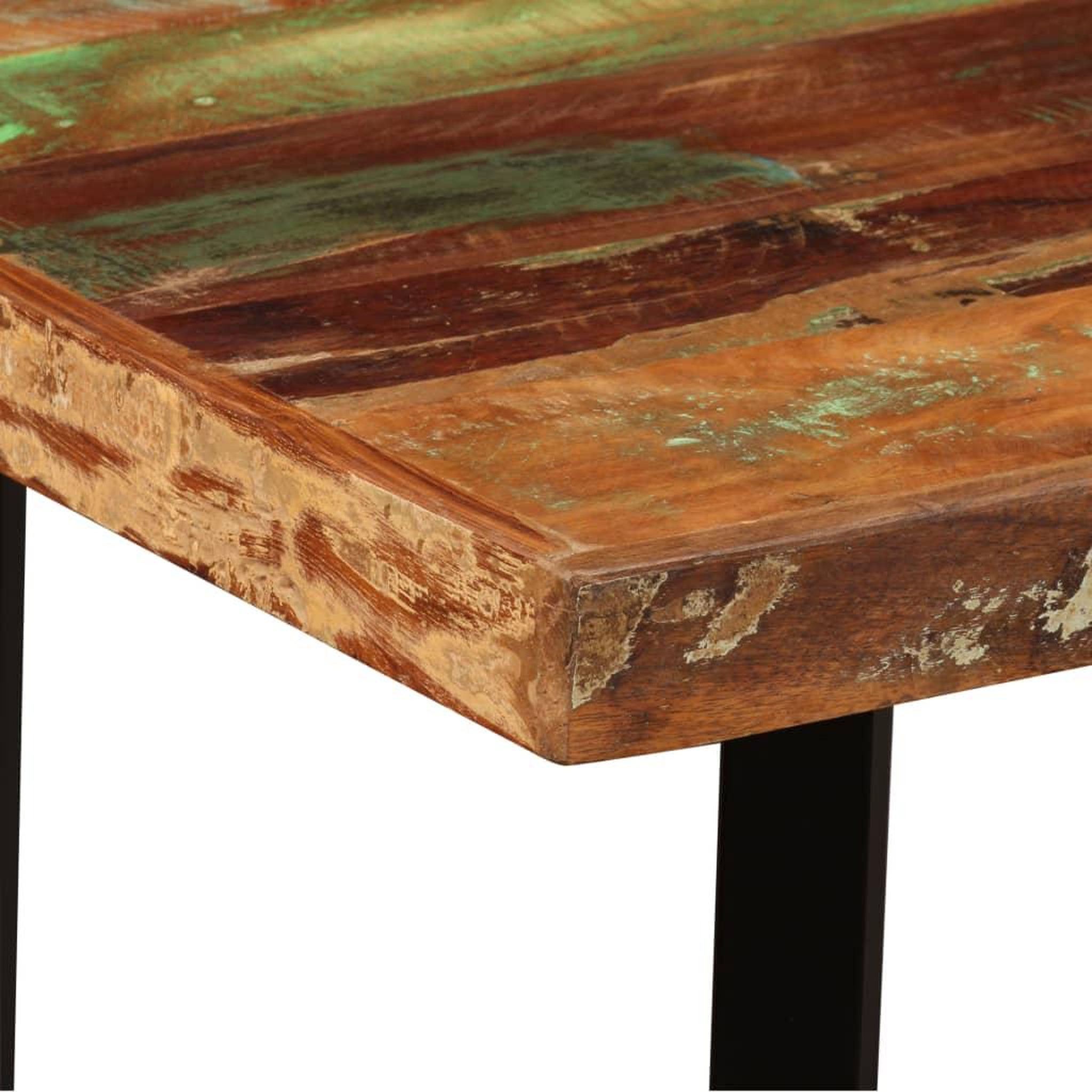 Voir la diapositive 4 : VIDAXL Table de bar Bois massif de recuperation 120x60x107 cm