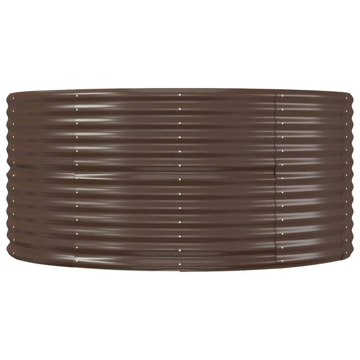 VIDAXL Lit sureleve de jardin Marron Acier enduit de poudre