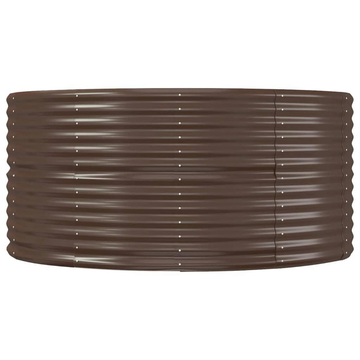 VIDAXL Lit sureleve de jardin Marron Acier enduit de poudre