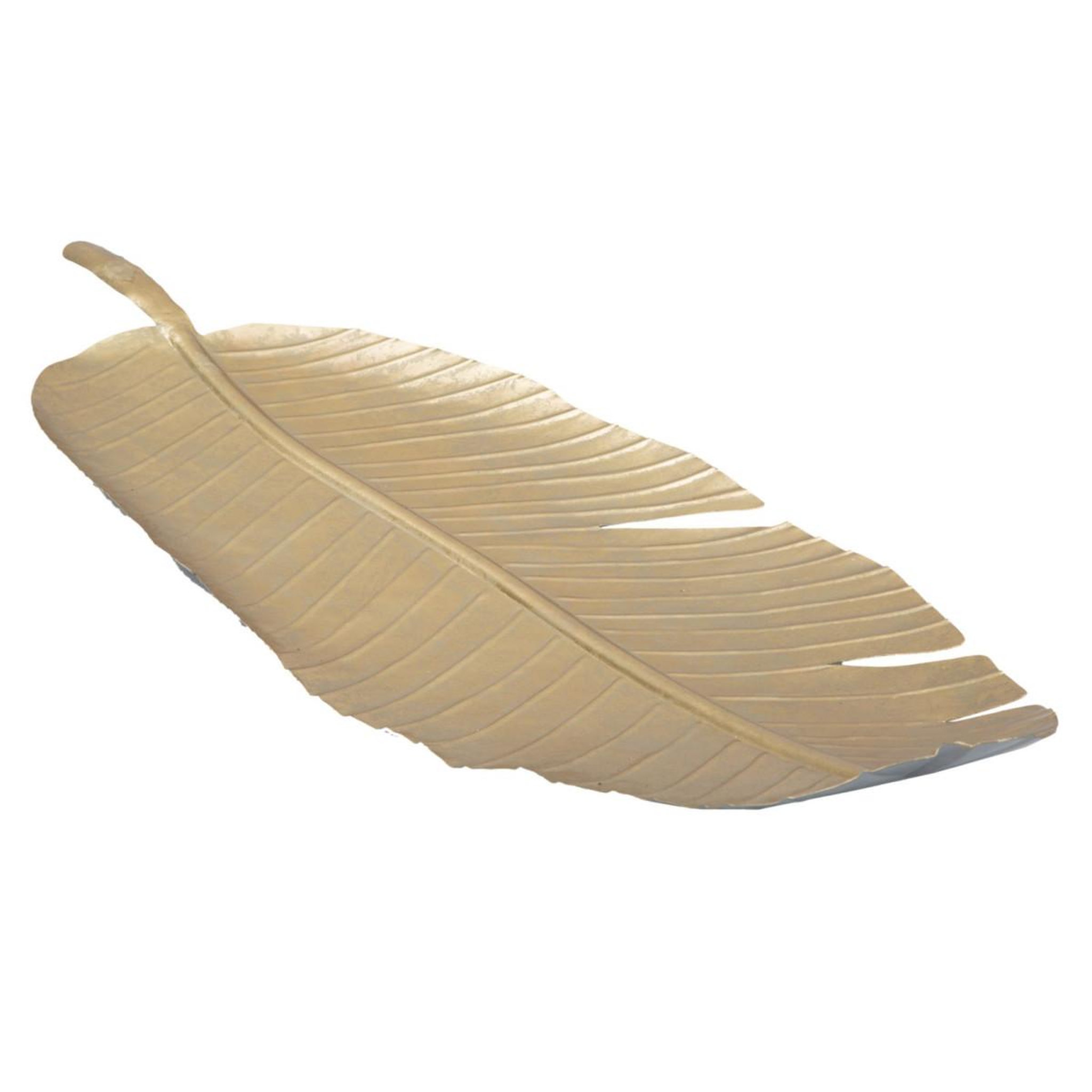 Voir la diapositive 2 : Paris Prix Vide-poche en métal  leaf  55cm or