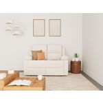 BEST MOBILIER Armand - canapé 2 places relax électrique en velours côtelé. Coloris disponibles : Gris, Beige, Orange, Vert