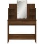 Voir la diapositive 5 : VIDAXL Coiffeuse avec lumieres LED chene marron 96x40x142 cm