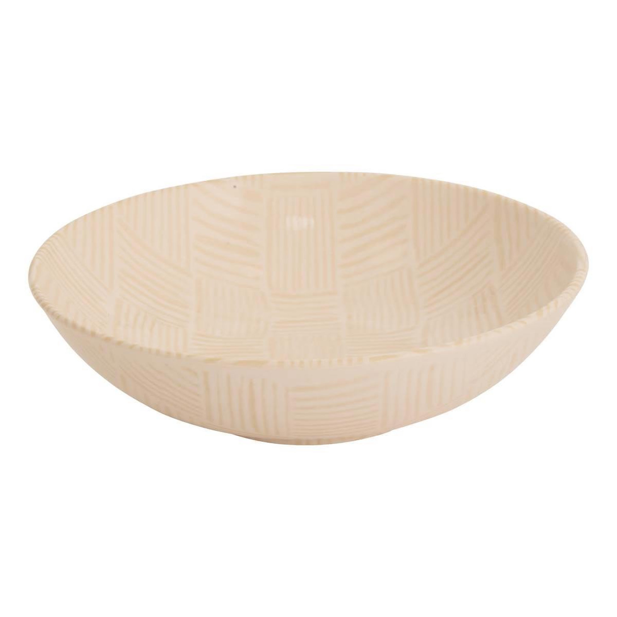 SECRET DE GOURMET Lot de 6 assiettes creuses  laetitia  20cm crème