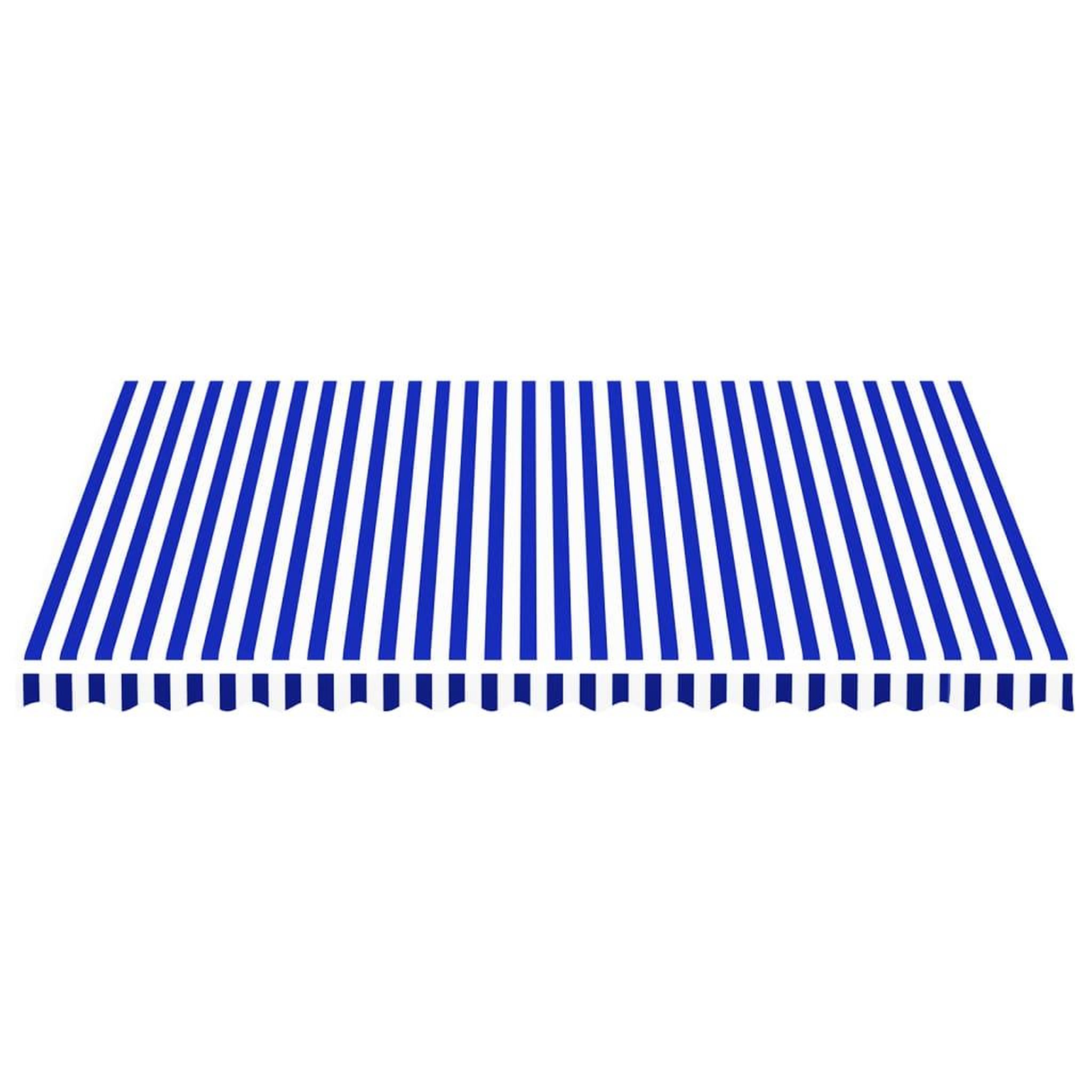 Voir la diapositive 3 : VIDAXL Tissu de remplacement pour auvent Bleu et blanc 4,5x3,5 m