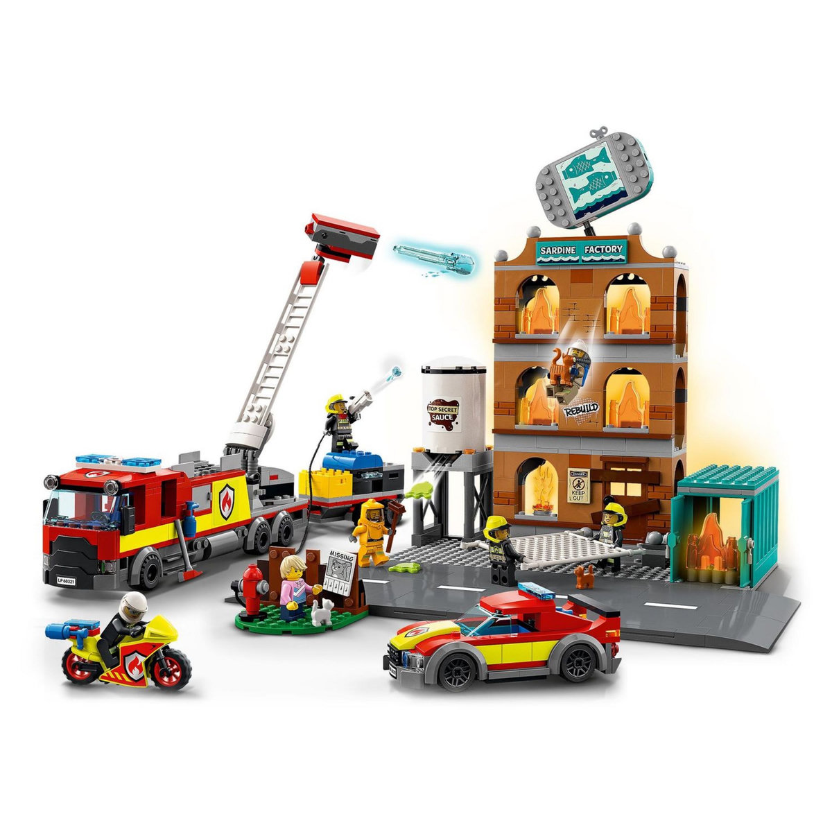LEGO City 60321 - La brigade des pompiers 