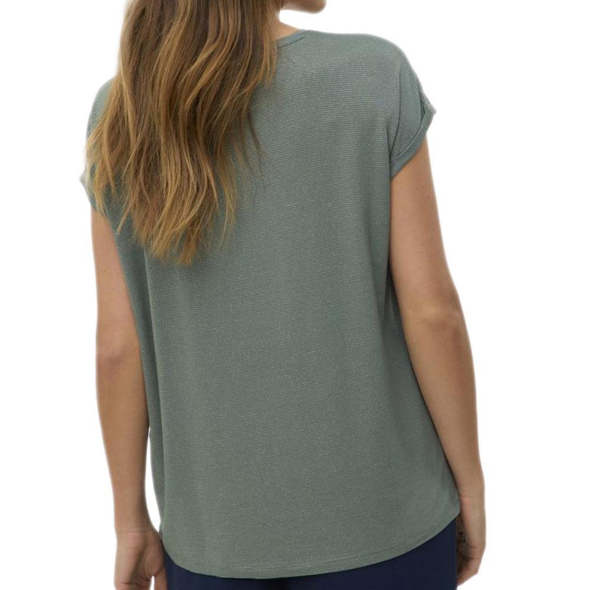 Voir la diapositive 2 : Vero Moda T-Shirt Vert Femme Vero Moda Lava