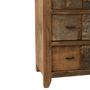 Voir la diapositive 6 : Paris Prix Commode 3 Tiroirs en Bois  Vieilli  100cm Marron