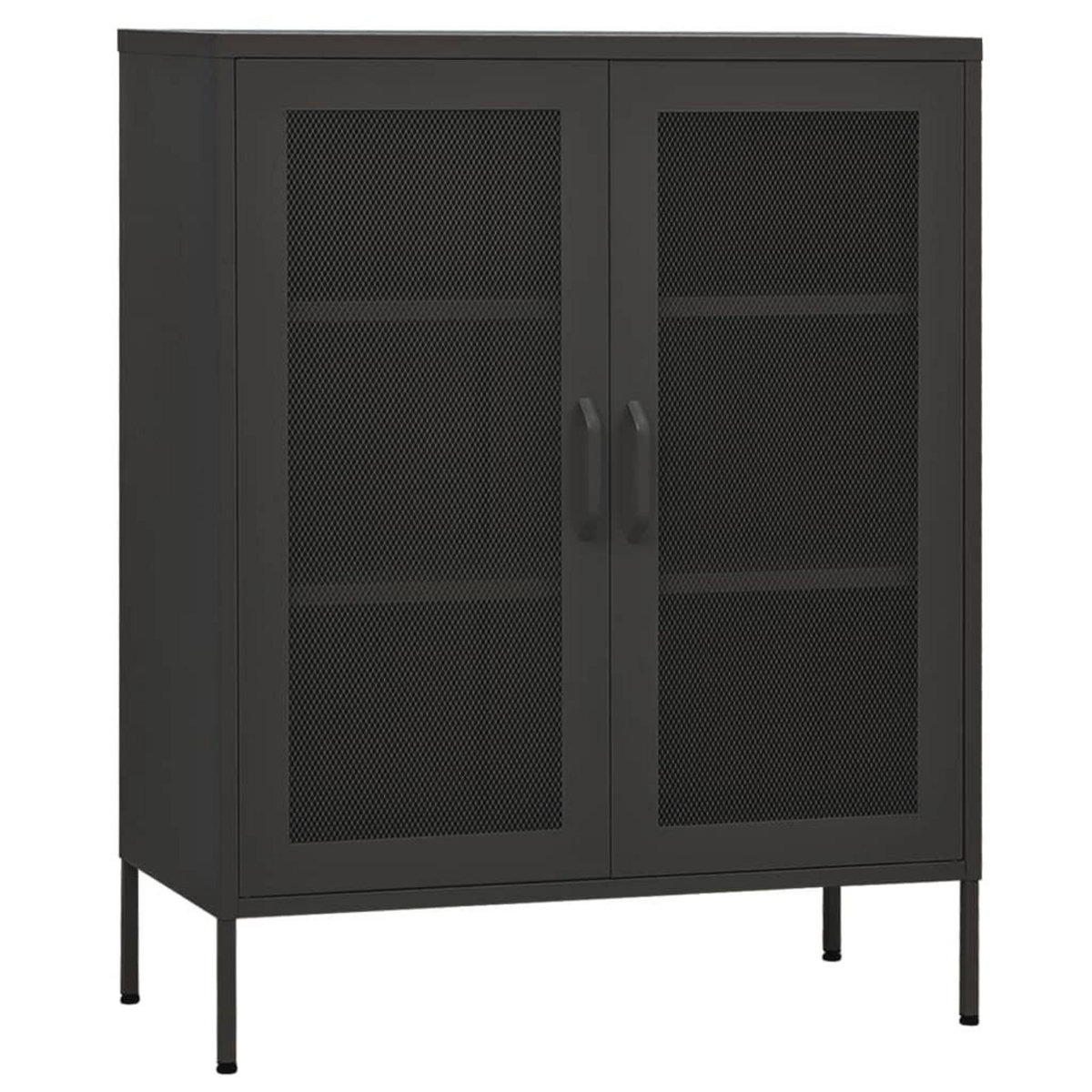 VIDAXL Armoire de rangement Anthracite 80x35x101,5 cm Acier