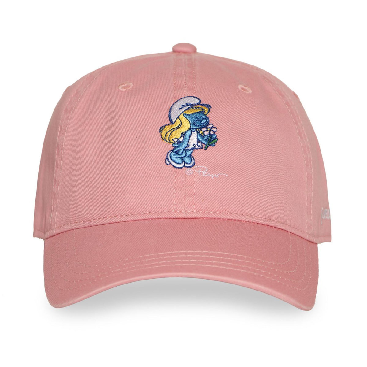 CAPSLAB Casquette Dad Cap avec broderie Smurf Stroumpfette