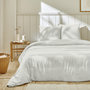 Voir la diapositive 1 : Home collection Parure housse de couette 2 pers 240x220 en gaze de coton - coton ivoire