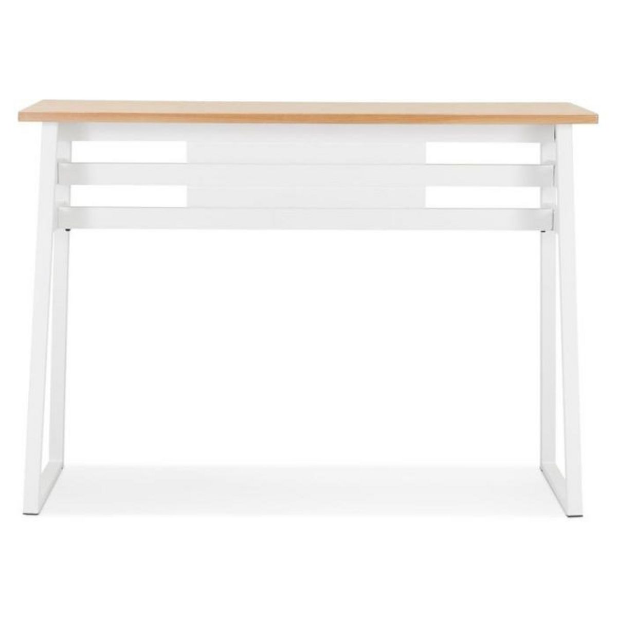 Paris Prix Table de Bar Scandinave  Javier  150cm Blanc