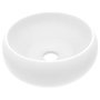 Voir la diapositive 2 : VIDAXL Lavabo rond de luxe Blanc mat 40x15 cm Ceramique