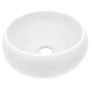 Voir la diapositive 2 : VIDAXL Lavabo rond de luxe Blanc mat 40x15 cm Ceramique