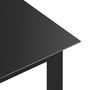 Voir la diapositive 4 : VIDAXL Table de jardin Noir 80x80x74 cm Aluminium et verre