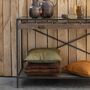 Voir la diapositive 4 : Paris Prix Coussin Effet Peau  Norbert  45x45cm Vert Olive