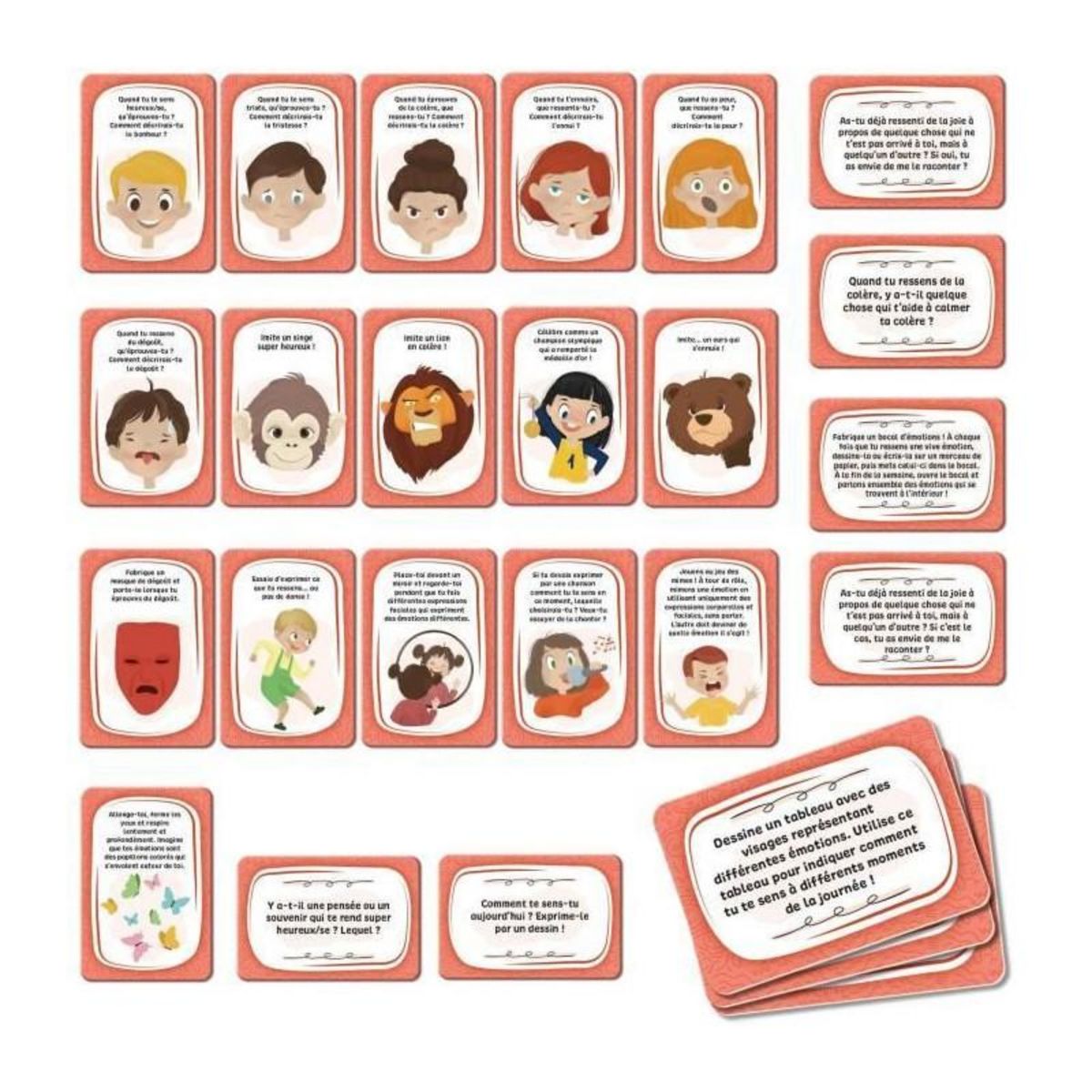 LISCIANI GIOCHI Jeu de cartes Gestion des émotions - Jeu Éducatif - LIFE SKILLS - Cartes illustrées