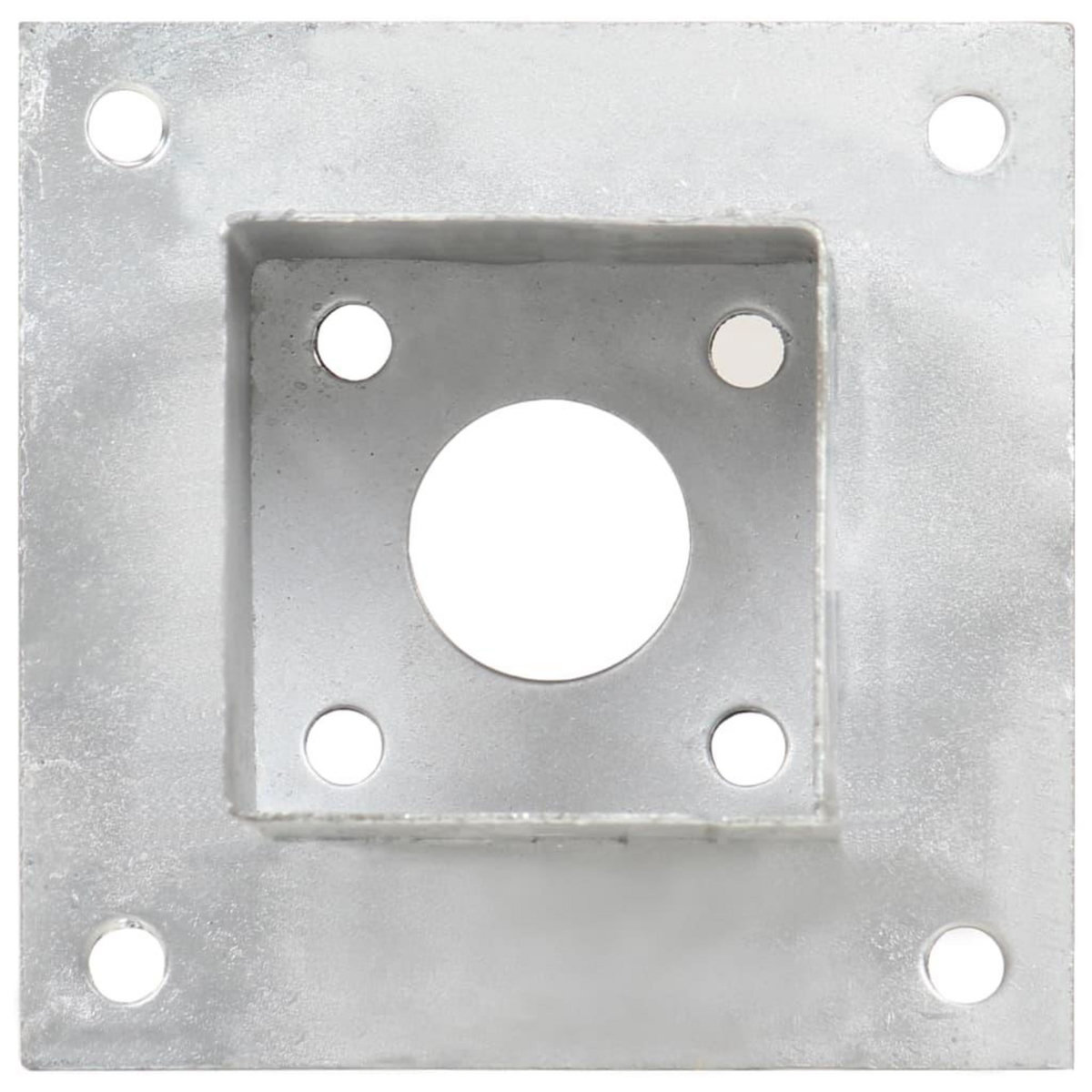 VIDAXL Ancres de poteau 4 pcs Metal galvanise 81 mm