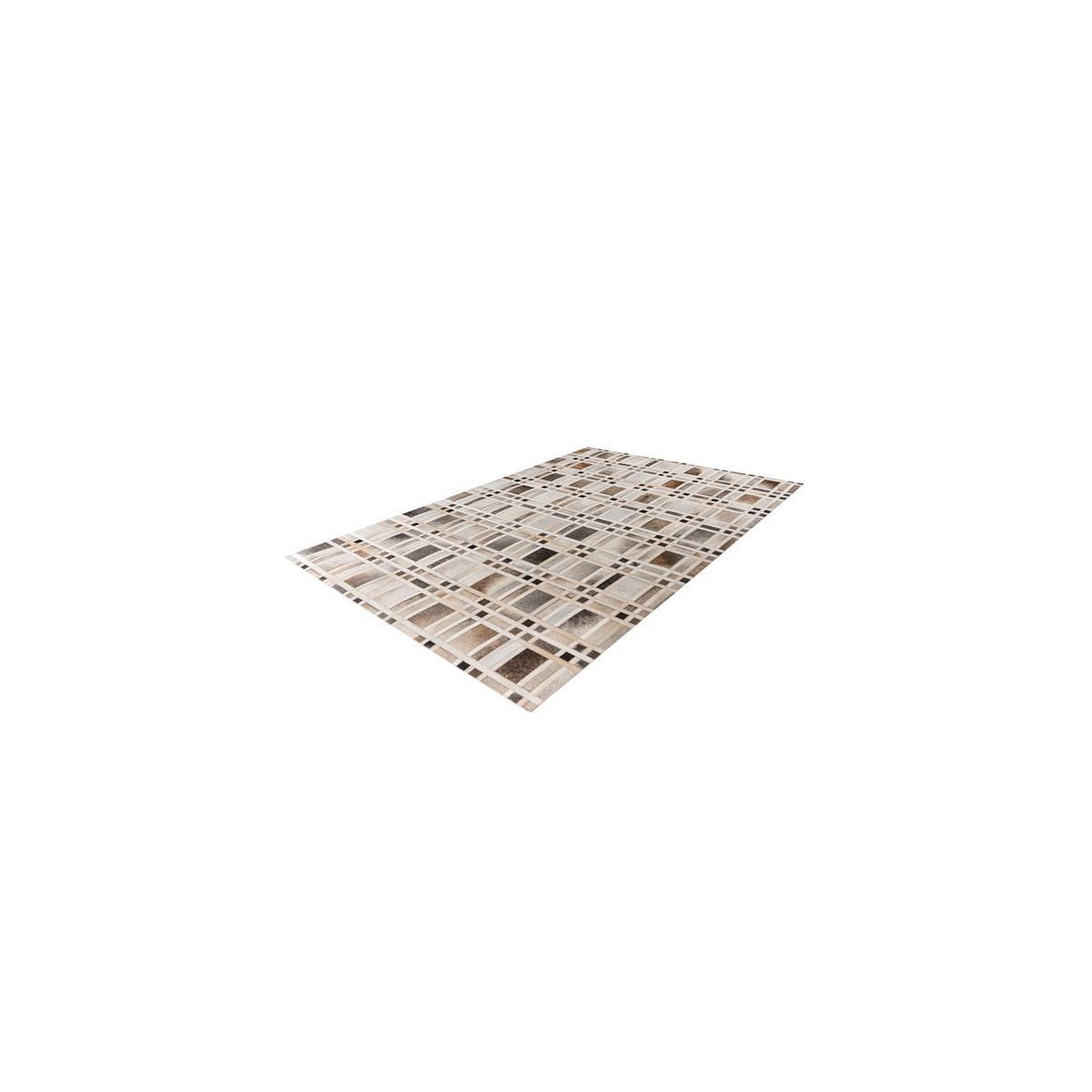 Voir la diapositive 2 : Paris Prix Tapis fait main en cuir  lavin ii  gris