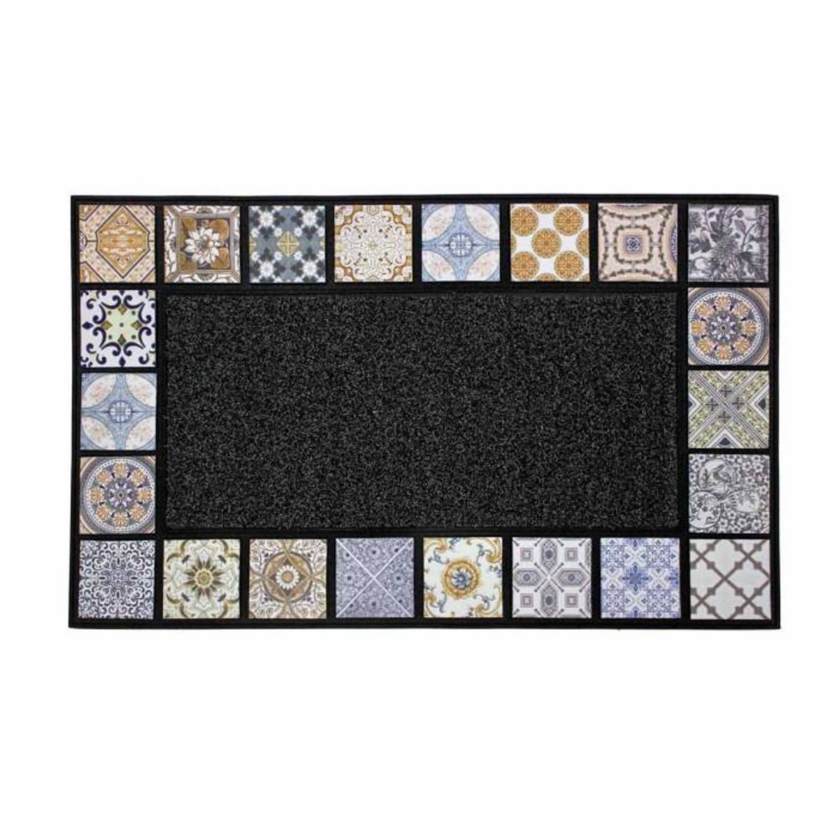 Paris Prix Tapis d'Entrée Imprimé  Ceramiko  45x75cm Gris