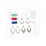 Voir la diapositive 3 : BUKI Bijoux string art - Boucles d'oreilles