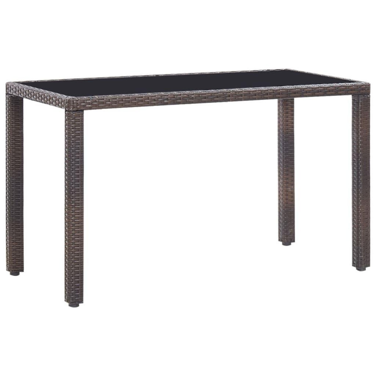 VIDAXL Ensemble a manger d'exterieur 5pcs avec coussins Resine tressee