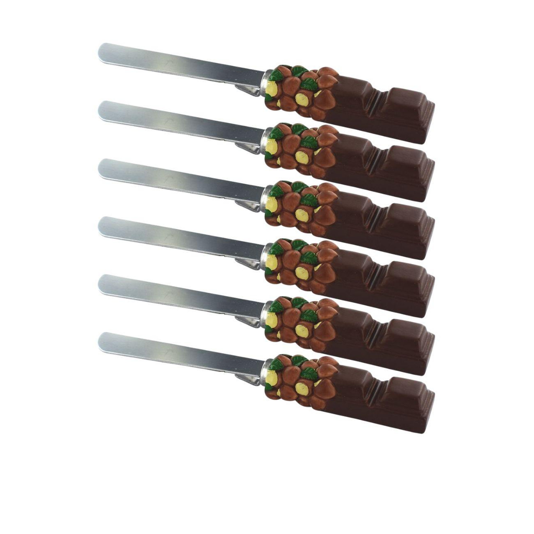 Fackelmann Set de 6 ustensiles de cuisine spatule à tartiner fackelmann display