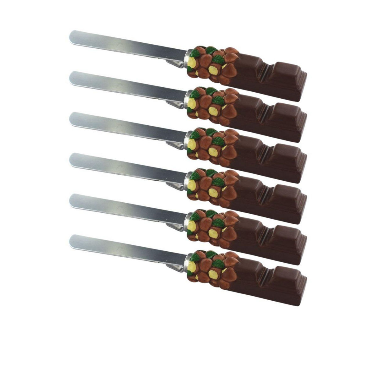 Fackelmann Ensemble de 6 Spatules pour pâte à tartiner 19 cm Fackelmann