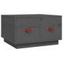 Voir la diapositive 2 : VIDAXL Table basse Gris 60x53x35 cm Bois massif de pin