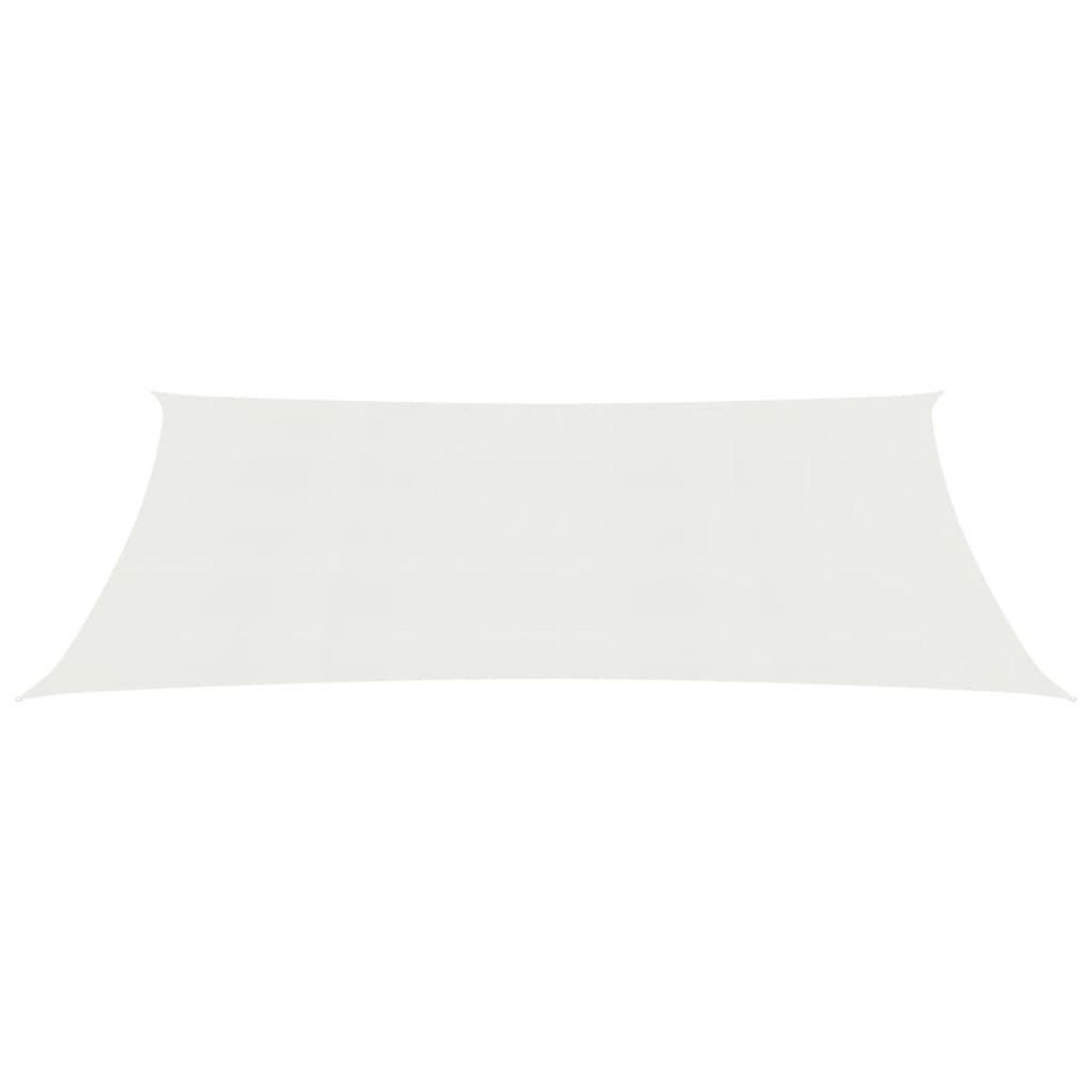 VIDAXL Voile d'ombrage 160 g/m^2 Blanc 2,5x4 m PEHD