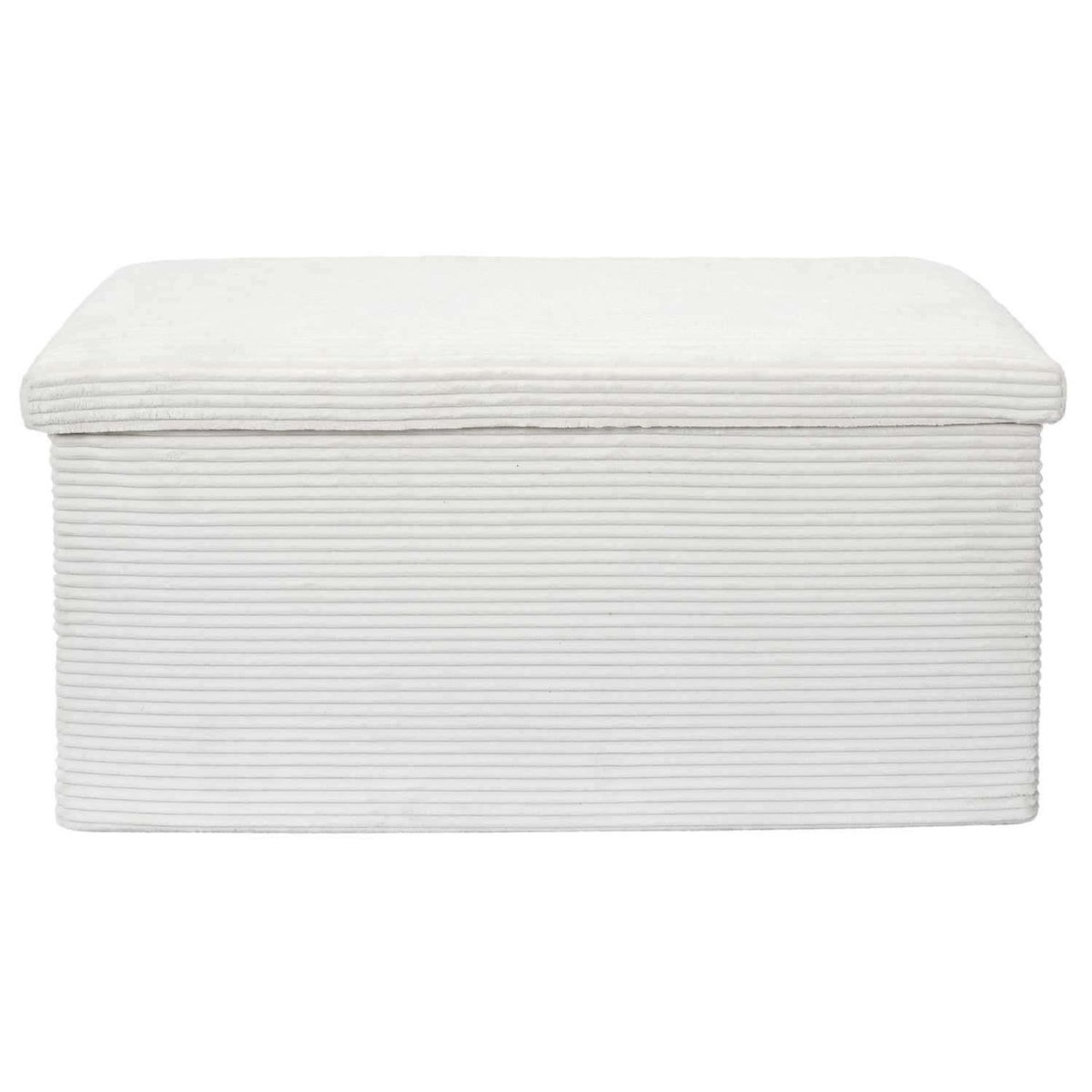 The Home Deco Factory Banc de rangement pliable effet côtelé DRAMMEN