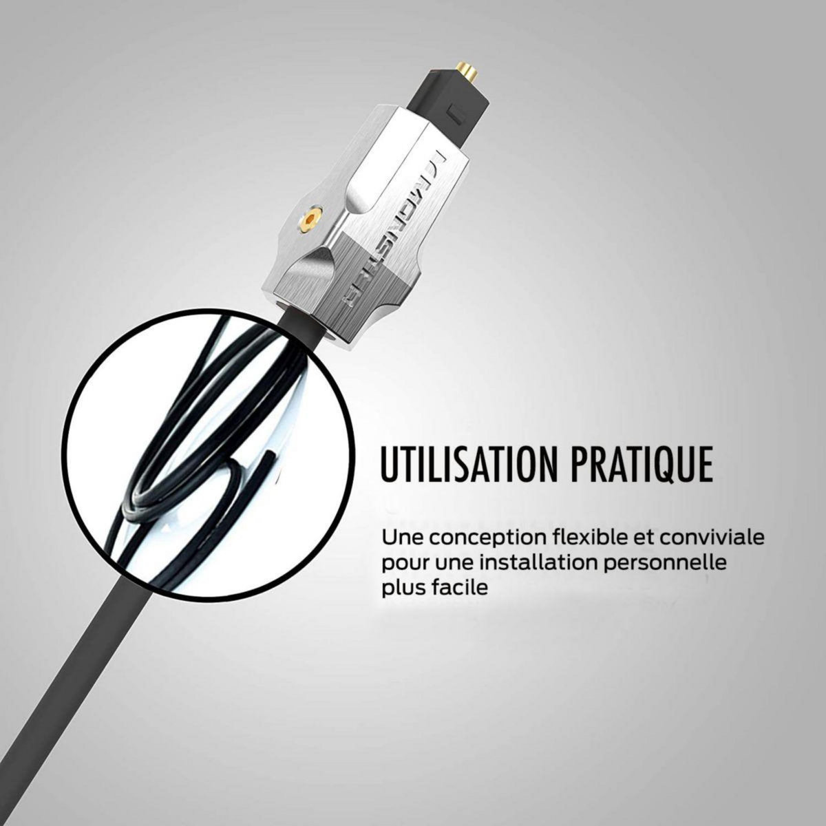 Monster Cable Câble fibre optique 2.0/22.5 GBPS 3M M1000 UHD