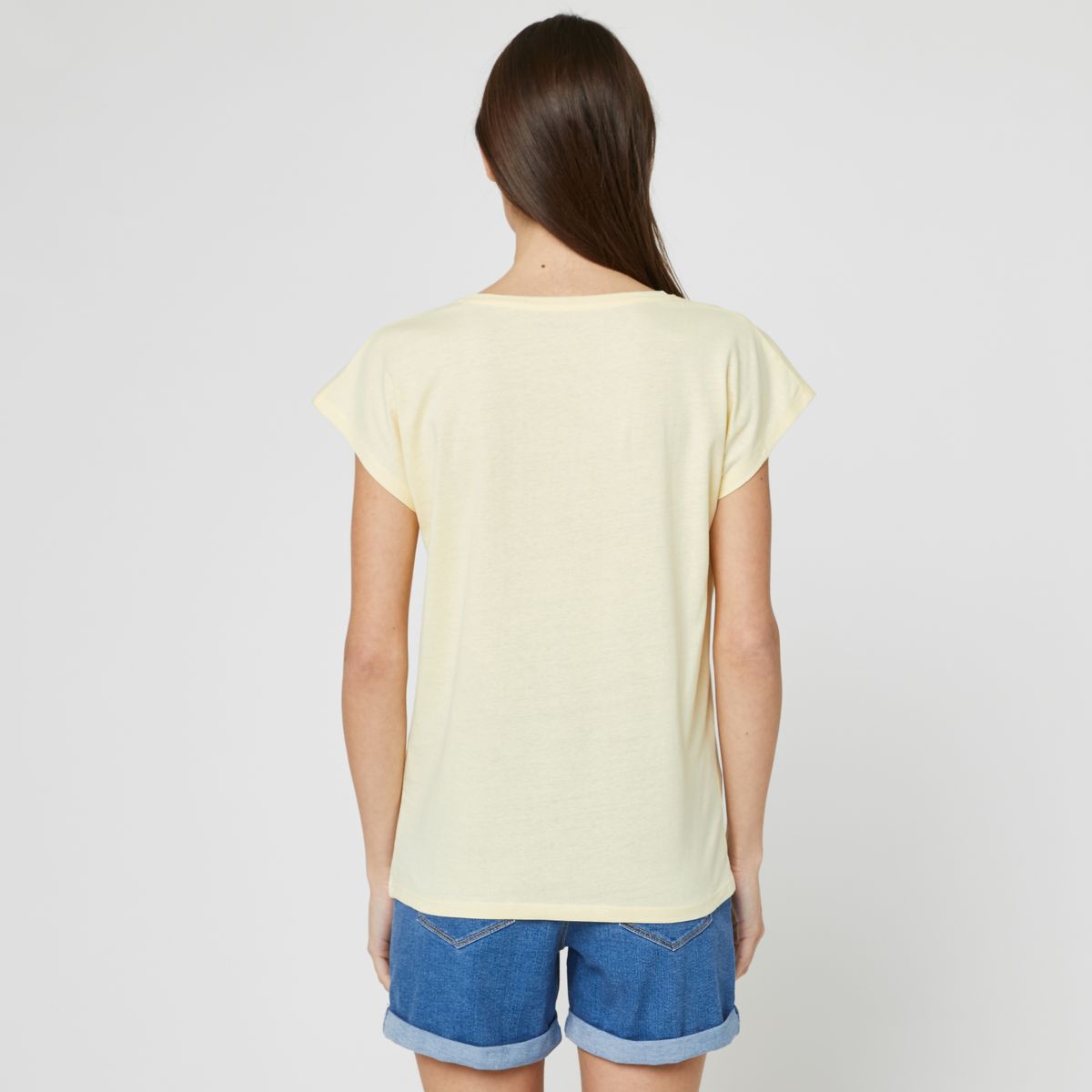 INEXTENSO T-shirt jaune femme