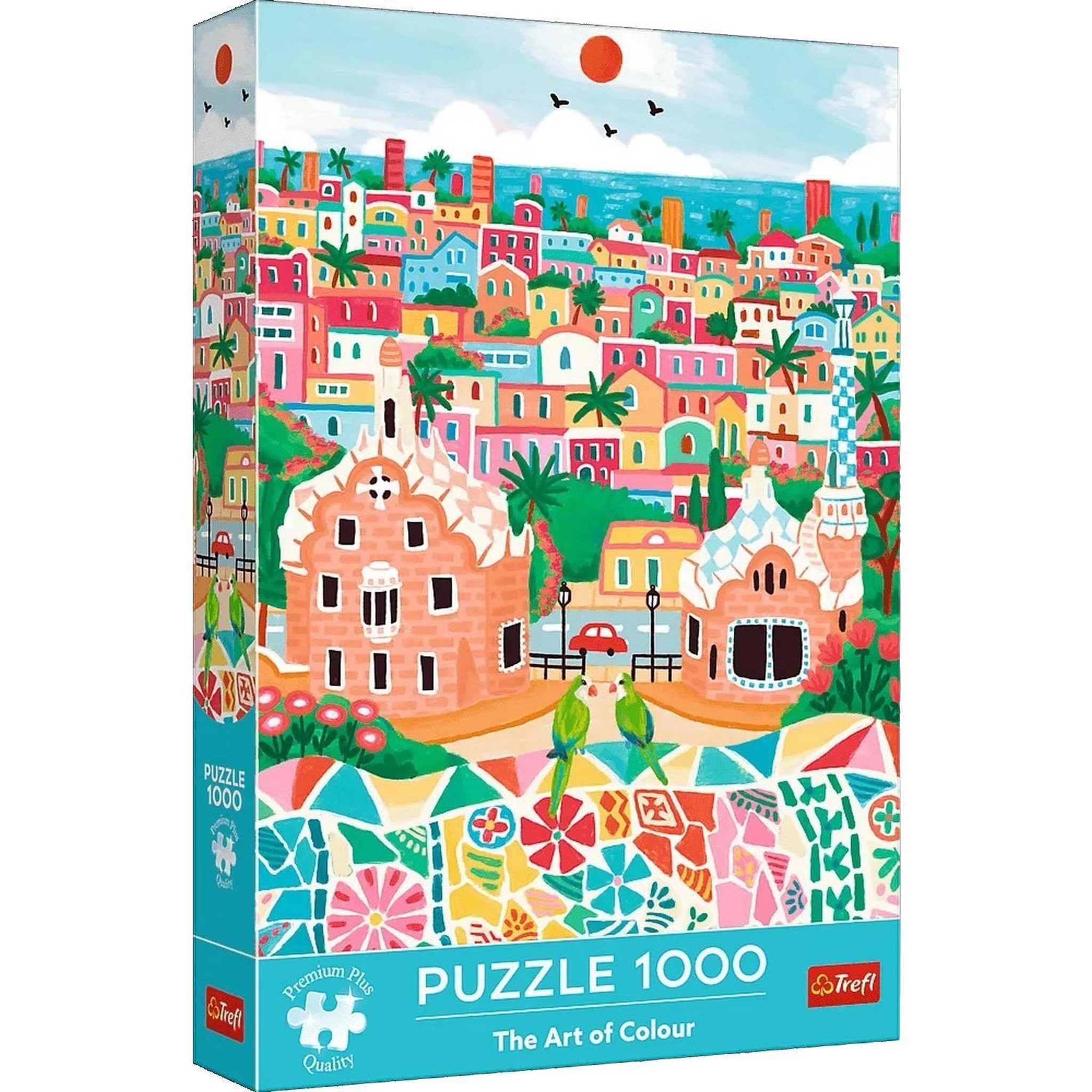 Voir la diapositive 2 : Trefl Puzzle 1000 pièces Premium Plus : Barcelone, Espagne