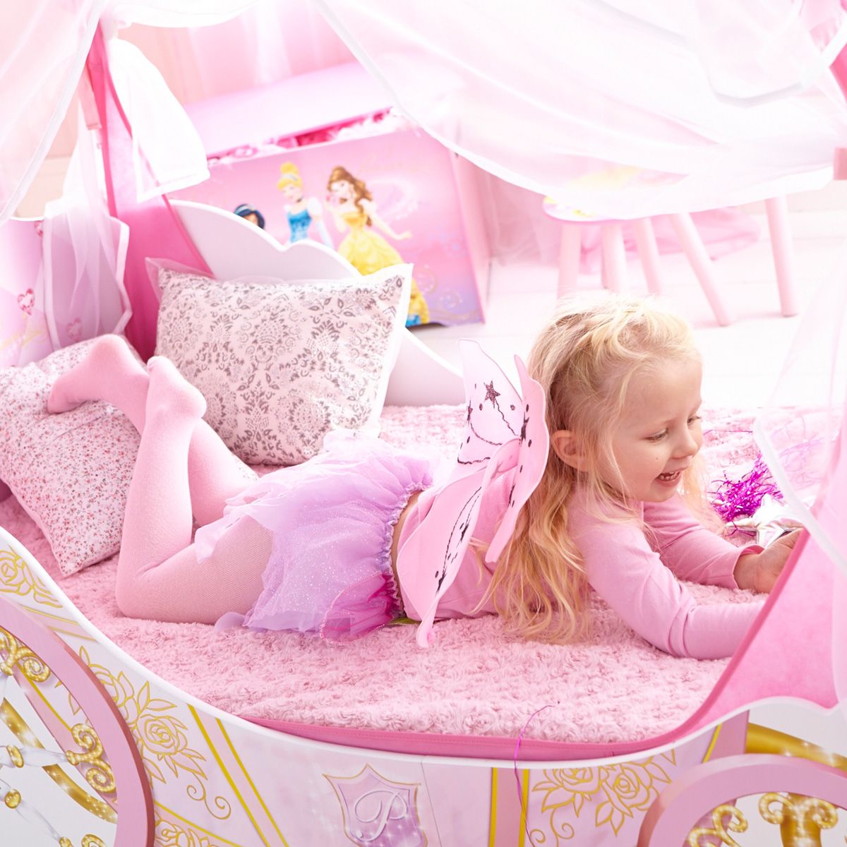  Lit enfant P'tit Bed® Carrosse Disney princesses
