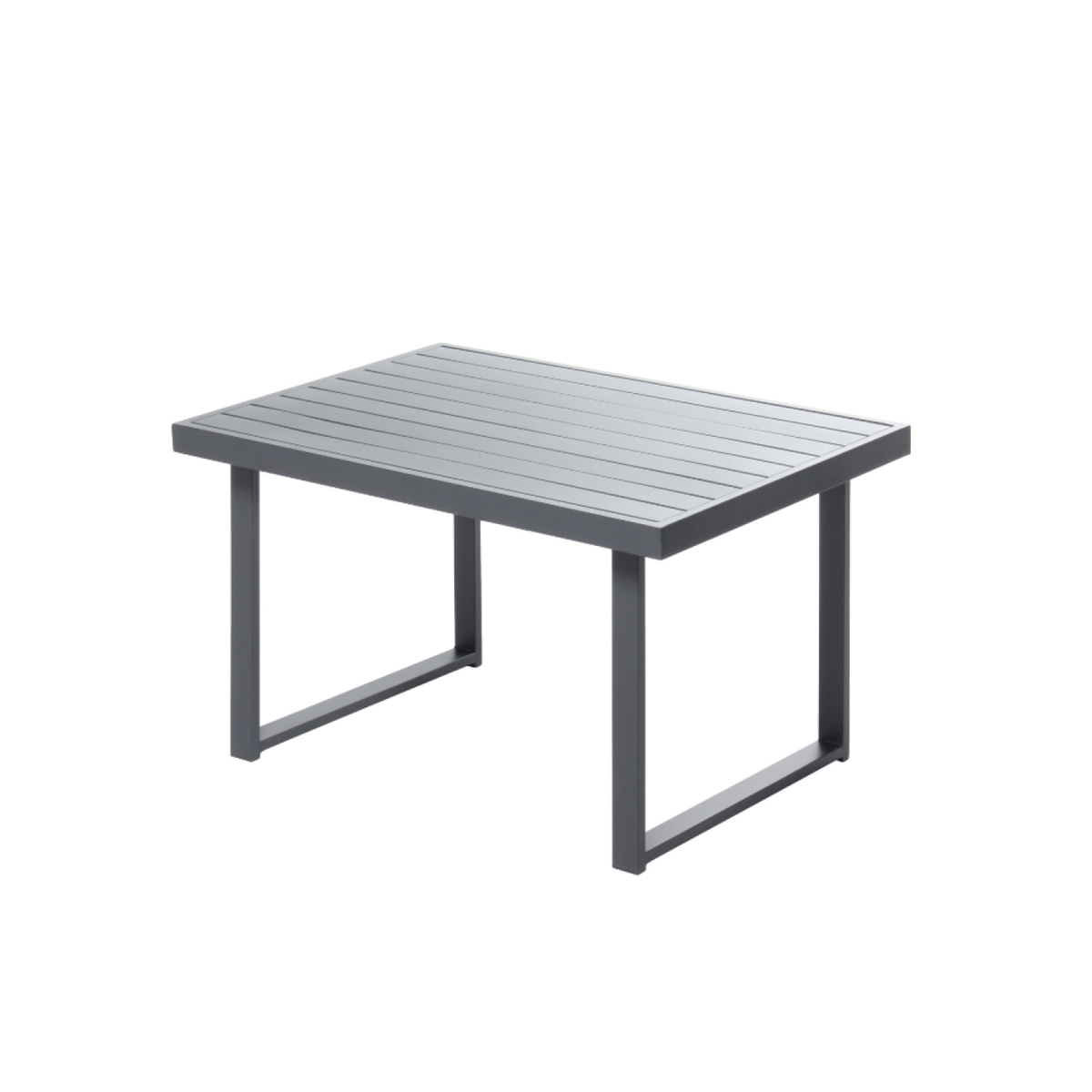 CONCEPT USINE Salon de jardin 6 places gris foncé avec canapé et banc MARBELLA