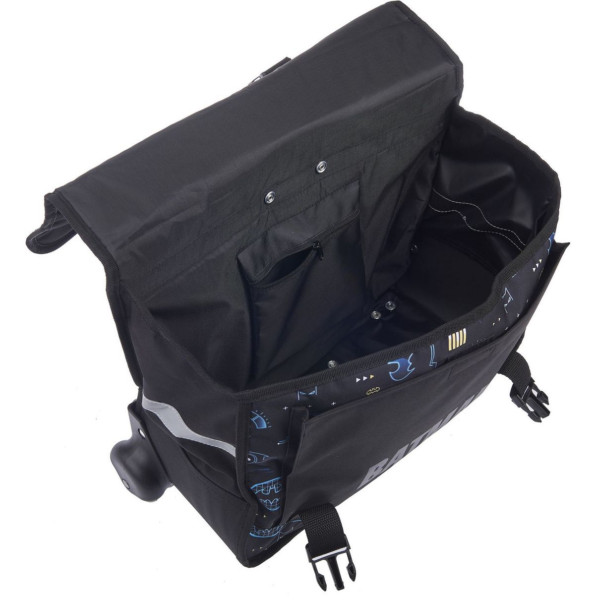 DC COMIC'S Cartable à roulettes noir BATMAN