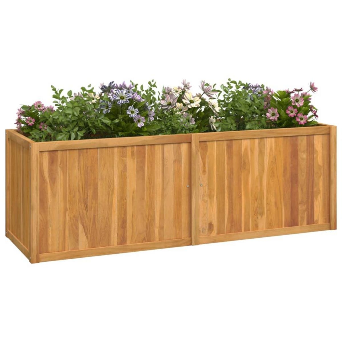 VIDAXL Lit sureleve 150x50x50 cm bois massif de teck